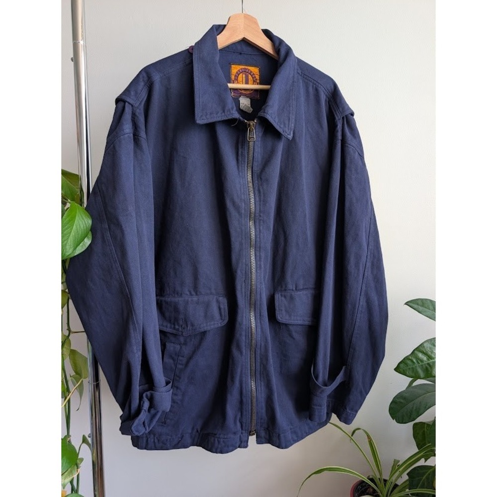 Vintage 90s Jacket Blue workwear XL Legal Jeans streetwear PNW grunge Seattle